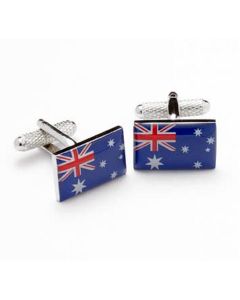 Australian Flag Cufflinks by Onyx Art