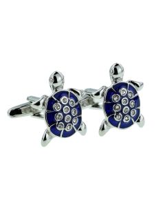 Blue Sea Turtle Cufflinks - Gift Boxed