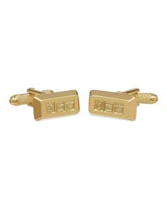 Gold Ingot Cufflinks by Onyx Art - Gift Boxed