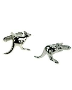 Kangaroo Cufflinks by Onyx Art - Gift Boxed - Australian Aussie Roo
