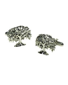 Oak Tree Cufflinks by Onyx Art - Gift Boxed