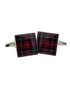  Royal Stewart Tartan Cufflinks - Gift Boxed -  Scottish Highland Cuff Links
