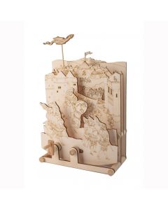 Timberkits Tudor Tournament - Wooden Moving Model Natural Wood Construction Gift