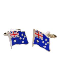 Australian Flag Cufflinks by Onyx Art - Gift Boxed
